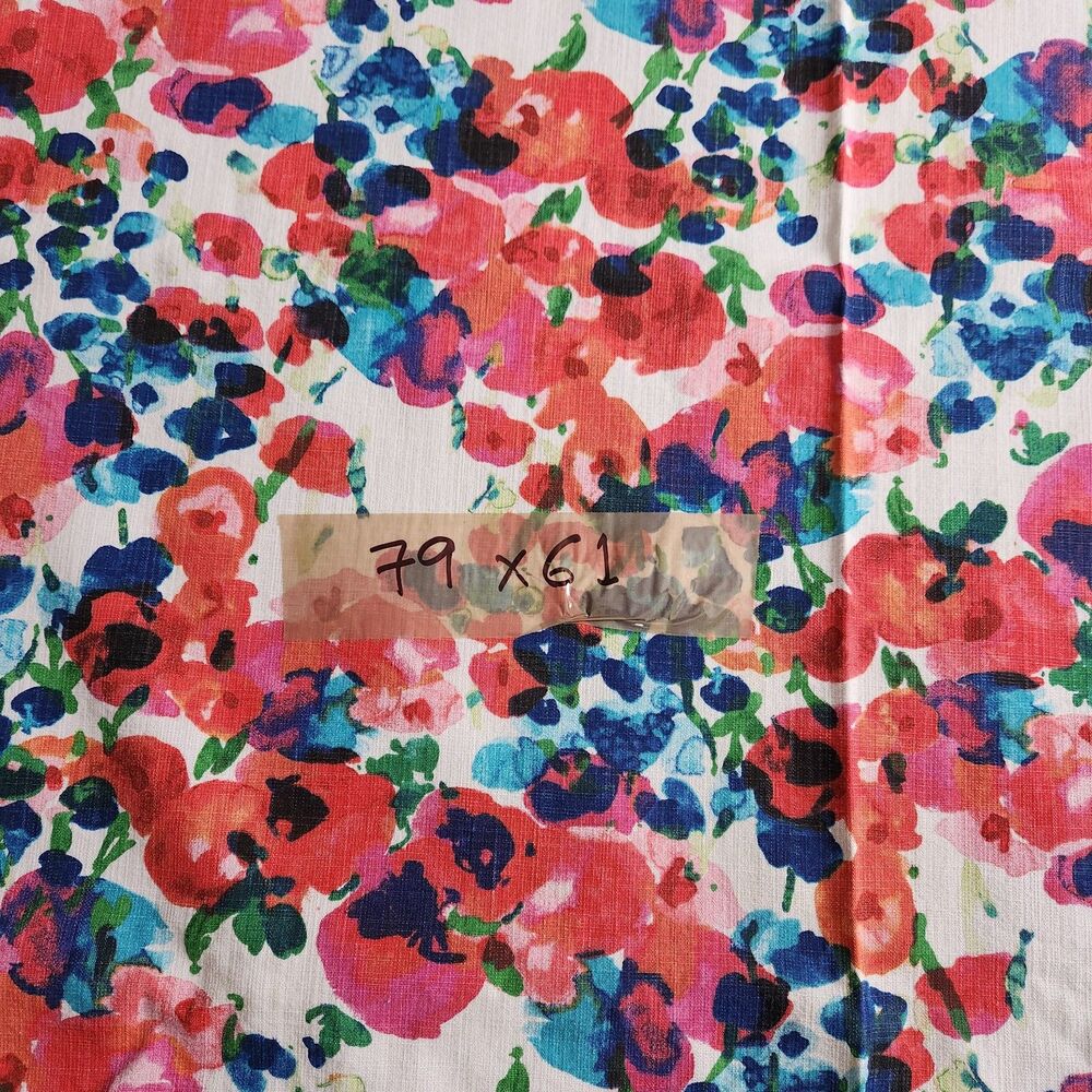 kate spade Rosa Terrace rectangular Tablecloth Floral Pink Blue 61 x 79 Oblong - Picture 7 of 7
